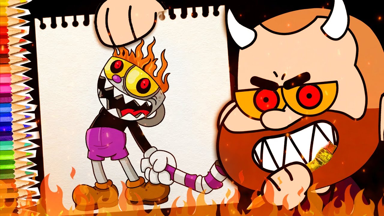 COMO DESENHAR O CUPHEAD DO MAL PARTE 1