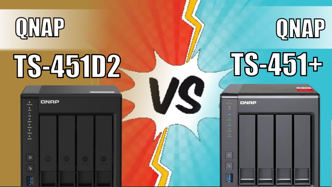 QNAP TS-451D2 vs TS-451+ NAS Comparison