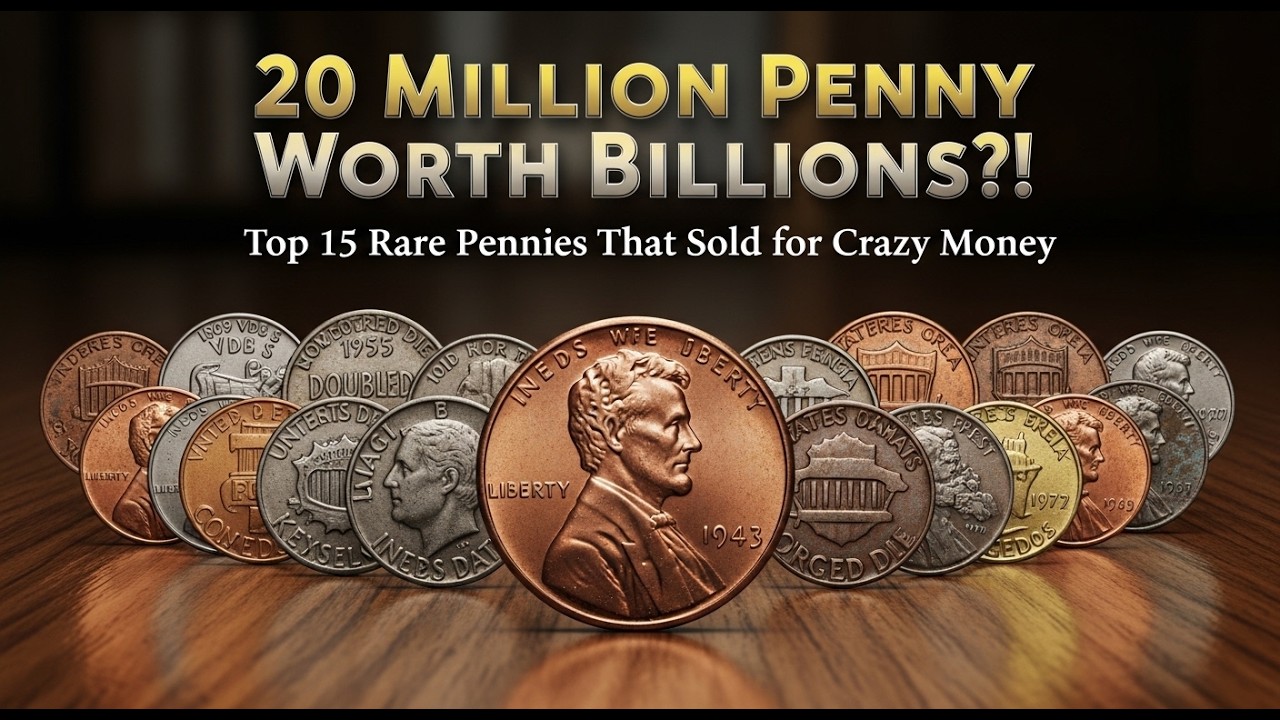$ 20 MILLION  Penny Worth BILLIONS?! Top 15 Rare Pennies That Sold for Crazy Money