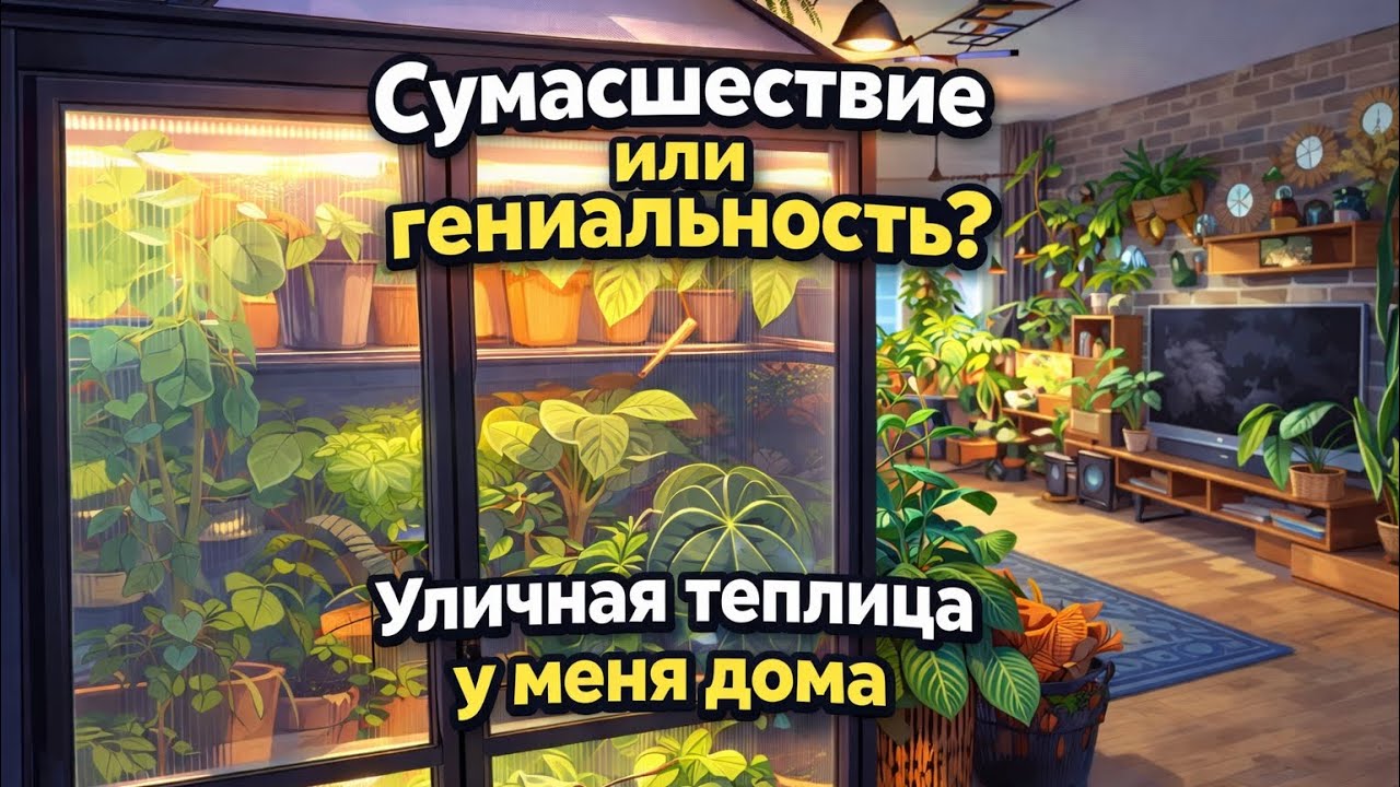 Новый дом-особняк для антуриумов 🌿 Уличная теплица под ключ у меня в гостиной