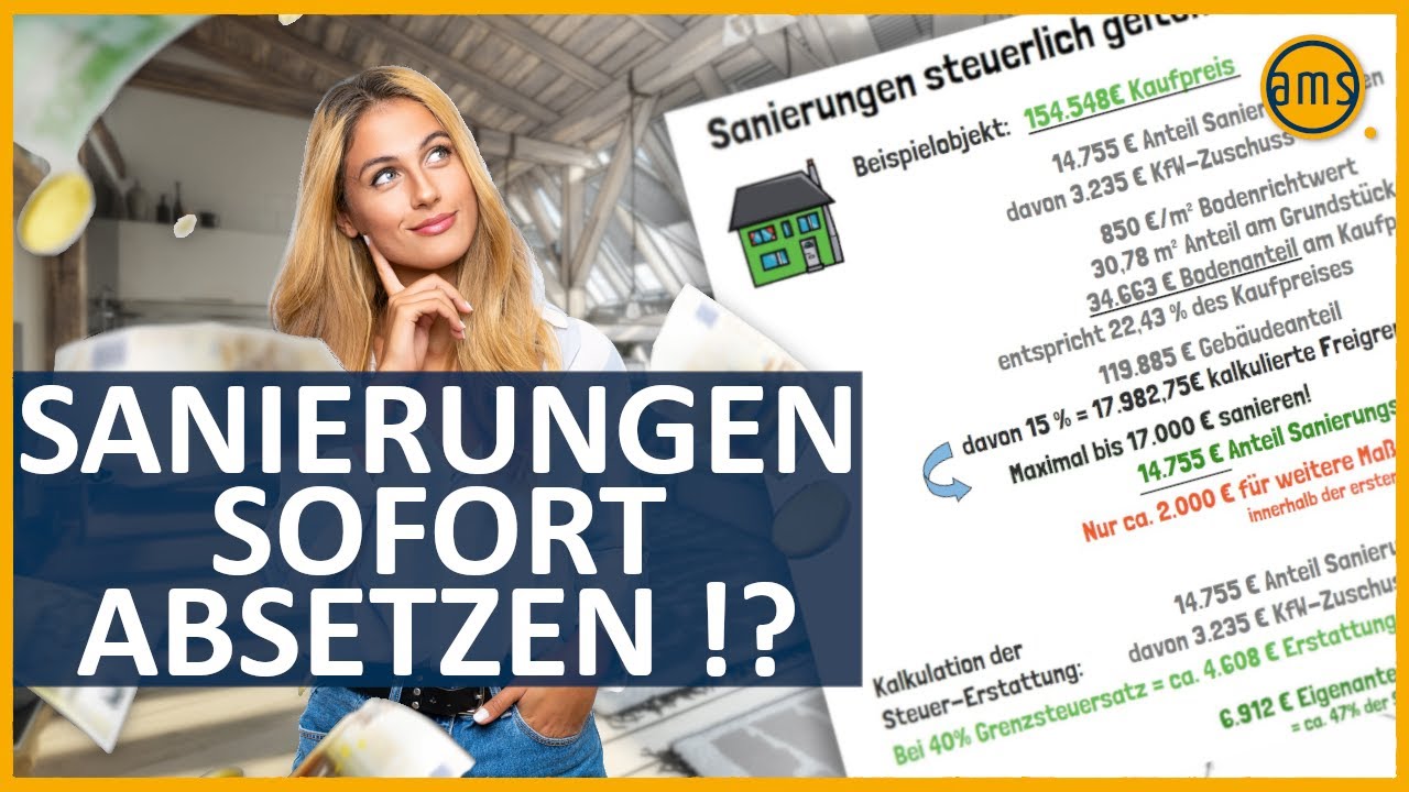 MAXIMAL STEUERN SPAREN mit Modernisierungen - Das musst du beachten!!!
