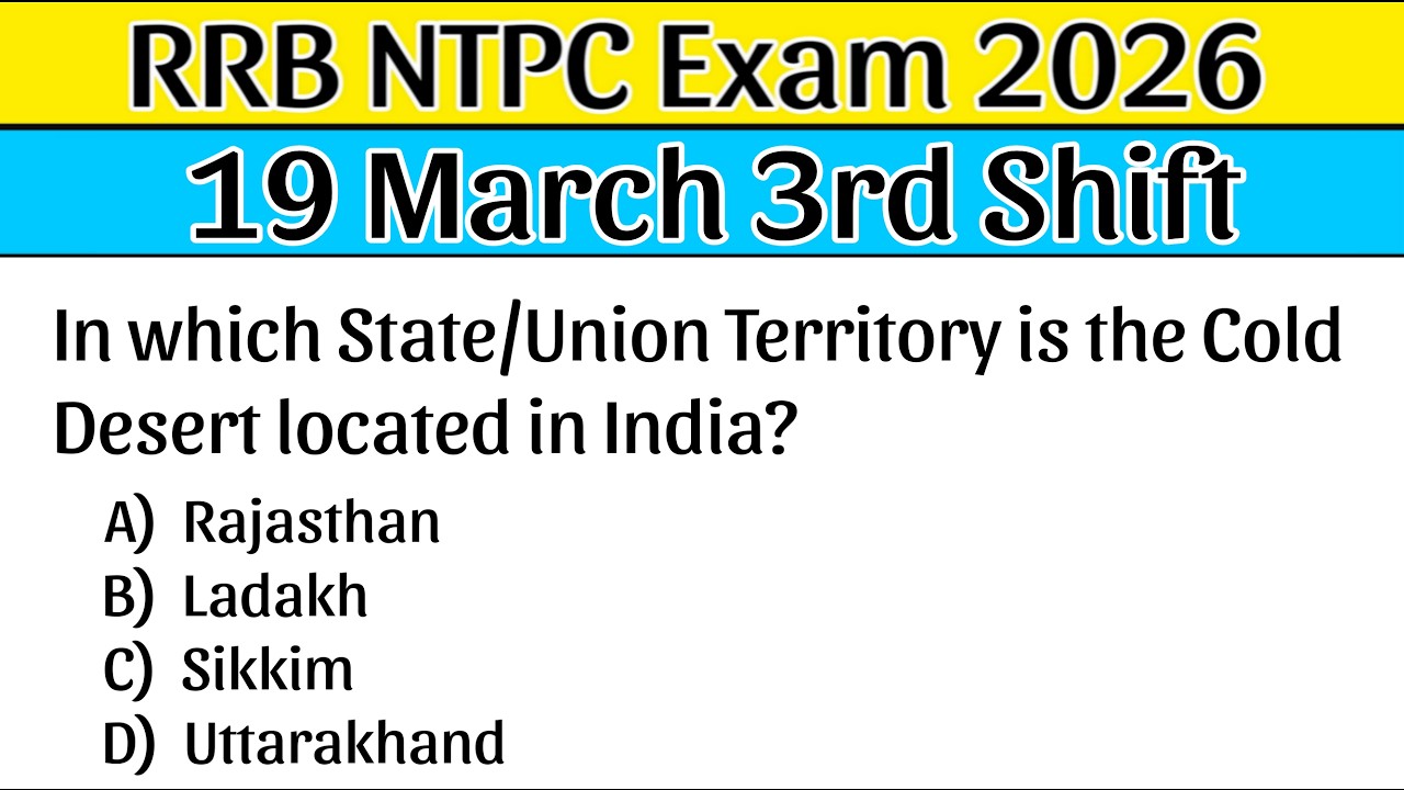RRB NTPC Review 3rd Shift 19 March 2026 | RRB NTPC Exam Analysis today | Railway NTPC 2026