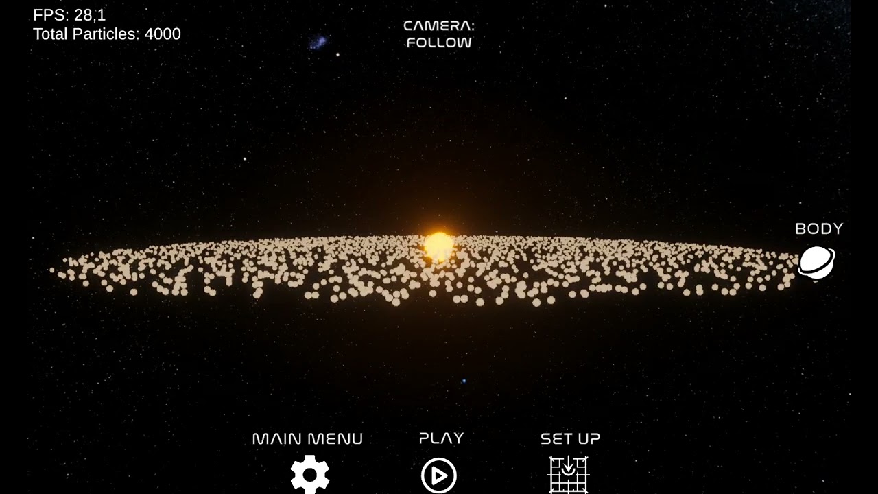 Space crash simulator, part 2,   accretion disk!?