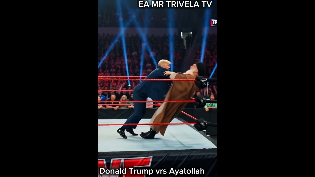 Дональд Трамп против аятоллы #Трамп #Аяолла Хаменеи .#bbcnews #wwe #cinematiccomedy