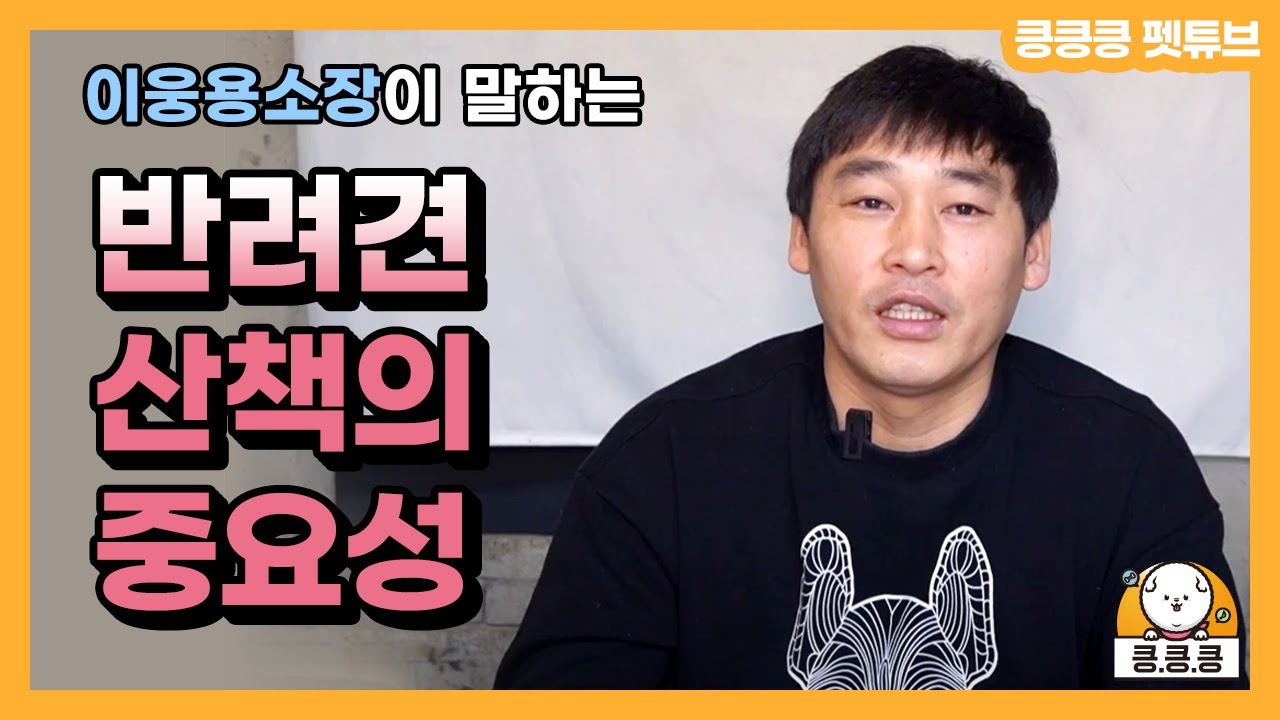 키움애견스쿨 이웅용소장이 말하는 산책의 중요성