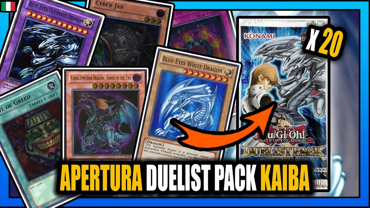 APRO 20 PACK Yu-Gi-Oh! VINTAGE Duelist Pack KAIBA | Ringraziamento 3500 Iscritti