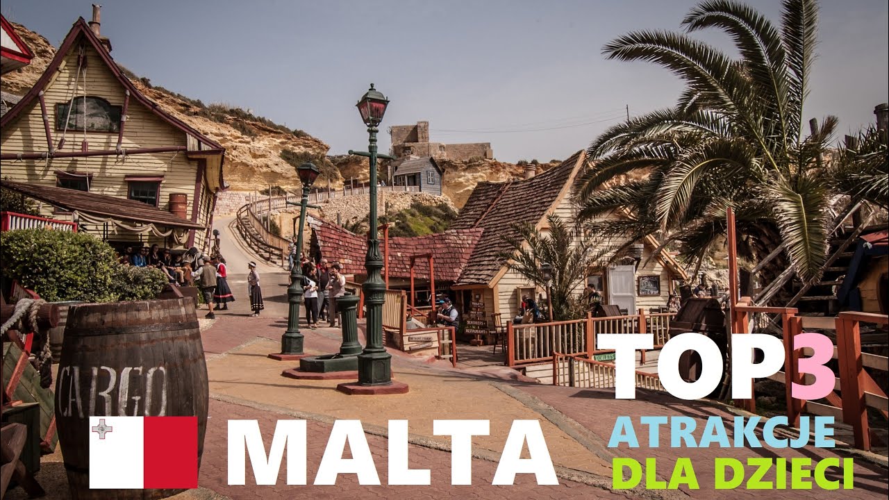 Malta TOP 3 atrakcje dla dzieci - wioska Popeya, pokazy Delfinów, park Playmobile.