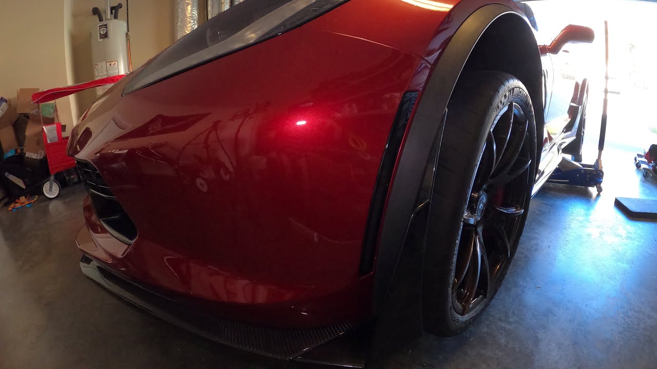 Установка светодиодных габаритных огней на C7 Corvette