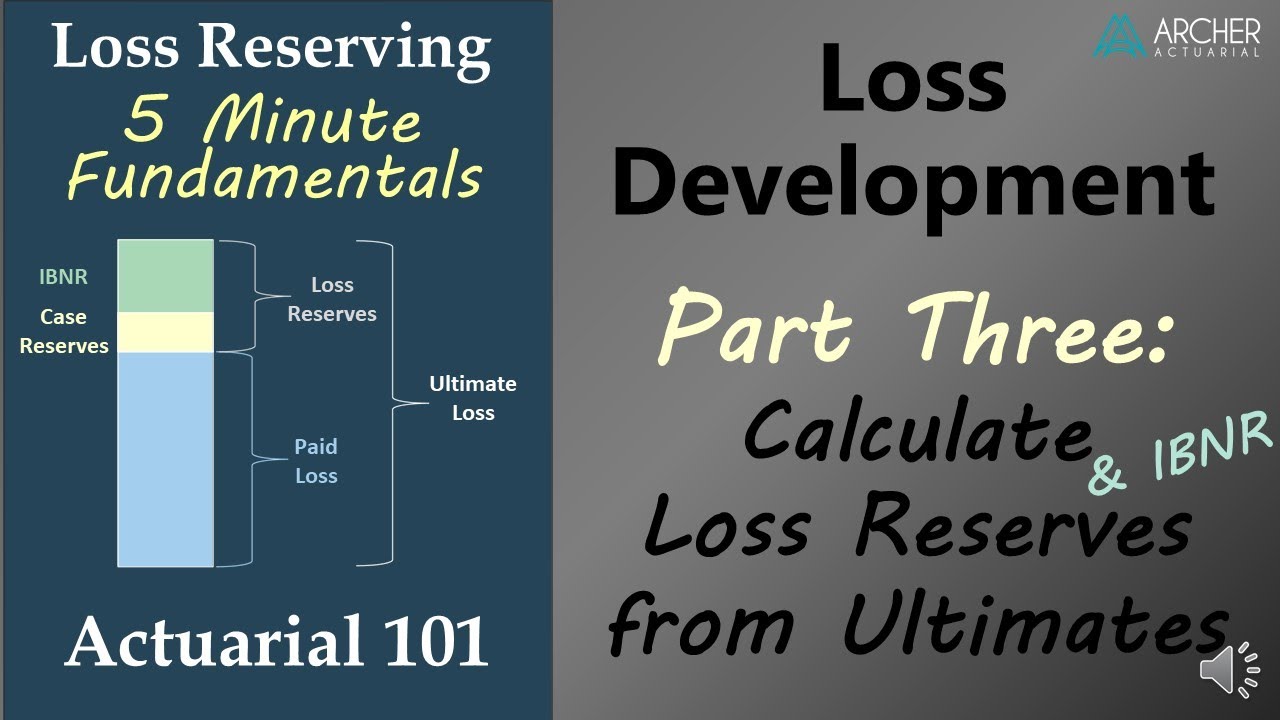 Loss Development - Part 3: Estimate Loss Reserves and IBNR from Ultimates
