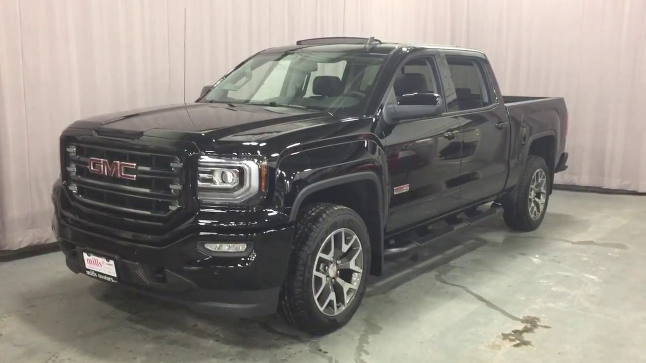 2017 GMC Sierra 1500 SLT 4WD Crew Cab All Terrain Package Black Oshawa ON Stock #170975