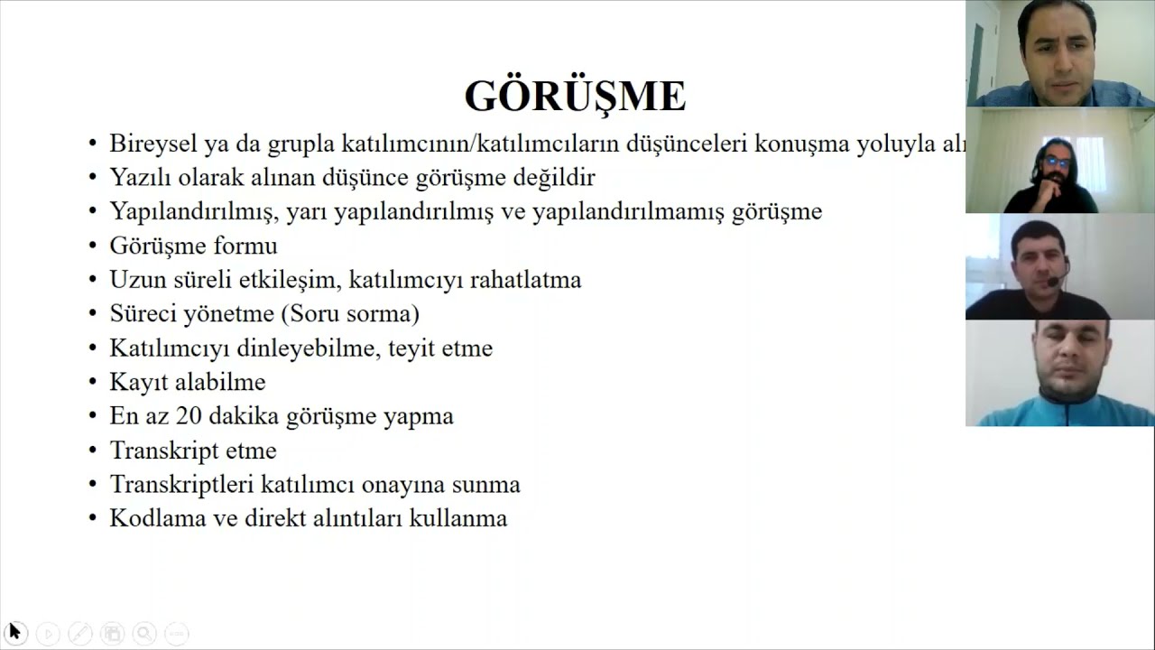 Nitel YT-22: Görüşmenin Özellikleri ve Görüşme Yaparken Dikkat Edilecek Hususlar