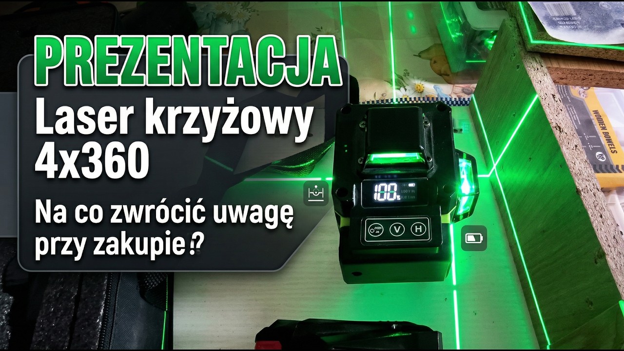 🆕Prezentacja: Laser krzyżowy 4x360 typowy chińczyk na co zwr&oacute;cić uwagę przy zakupie? Aliexpress Temu