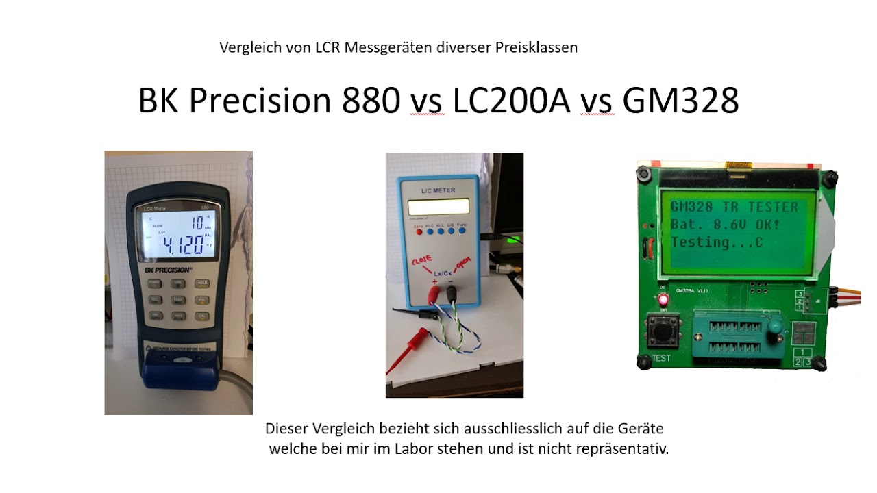LCR-Meter Vergeleich