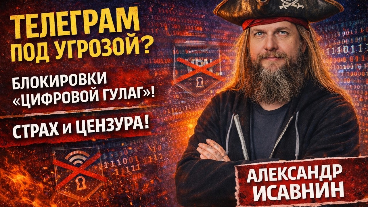 Телеграм под угрозой? Блокировки, «цифровой ГУЛАГ» и страх как инструмент — Александр Исавнин