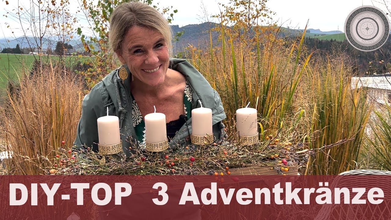 DIY - TOP 3 Adventkränze - meine ABSOLUTEN Favoriten, ganz einfach zum Nachmachen