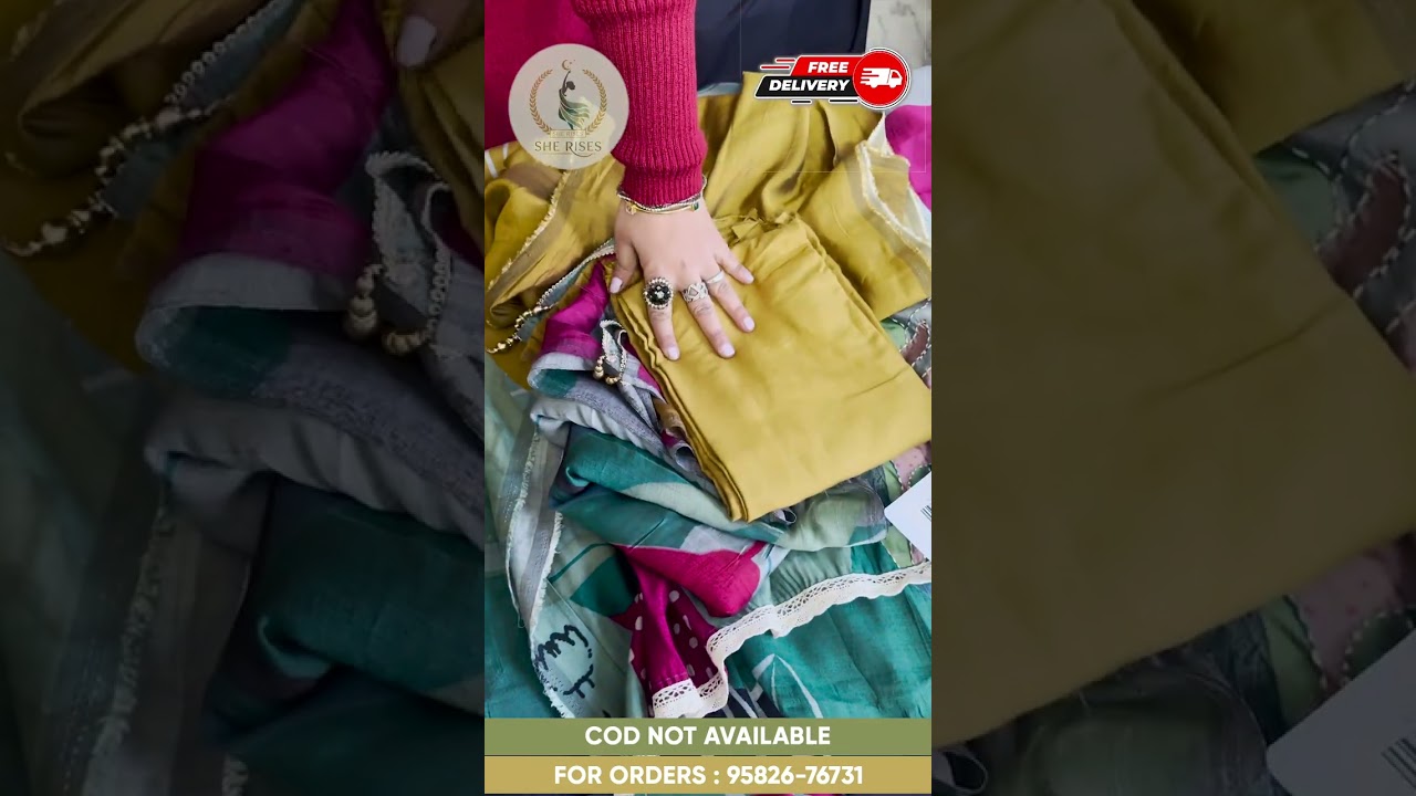Designer and affordable ladies suits.FFor order Pls share screen shots at 9582676731