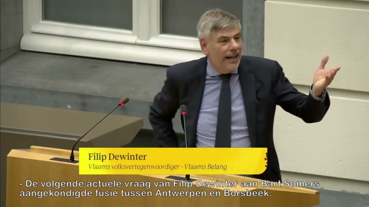 Filip Dewinter over de fusie Borsbeek-Antwerpen