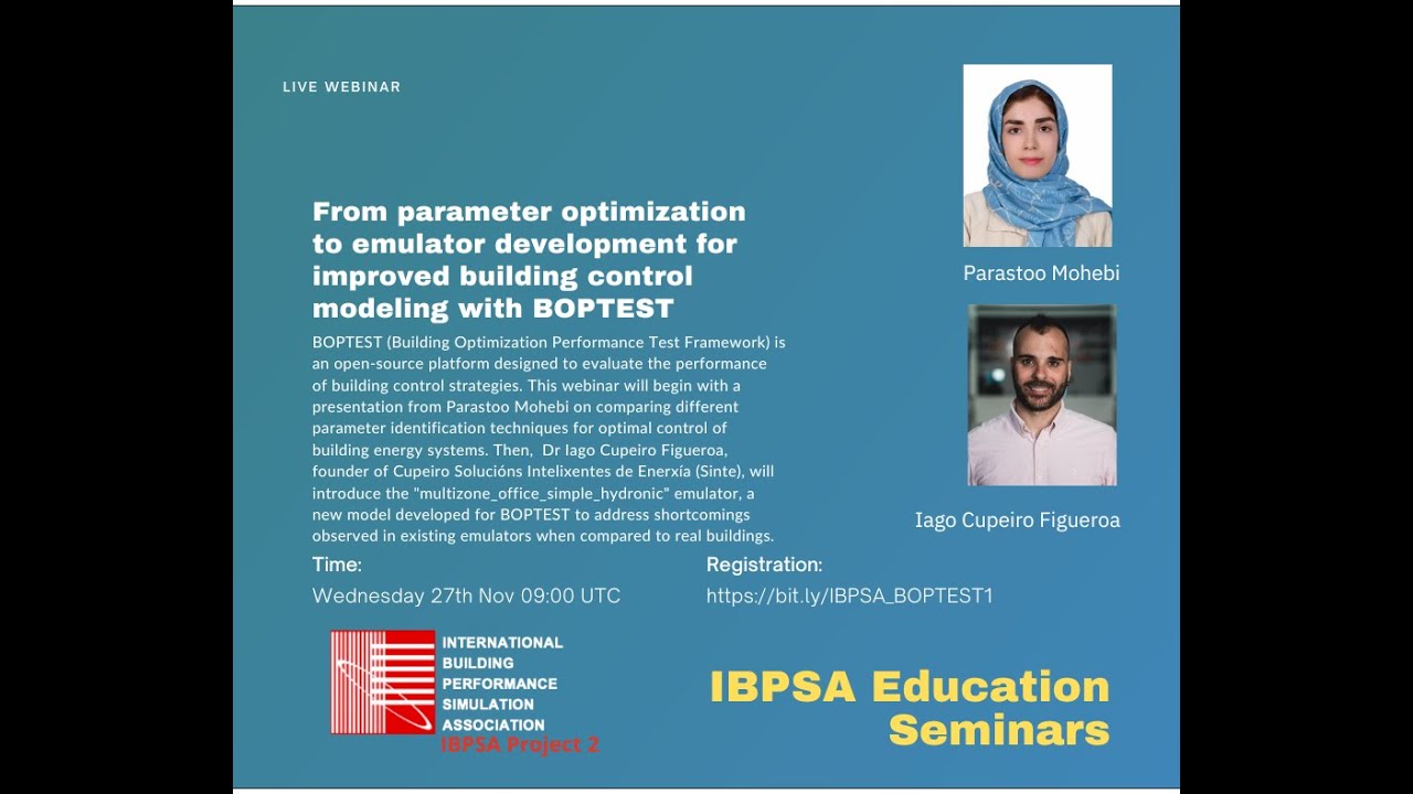 BOPTEST1 From parameter optimisation to emulator development for improved building control modelling
