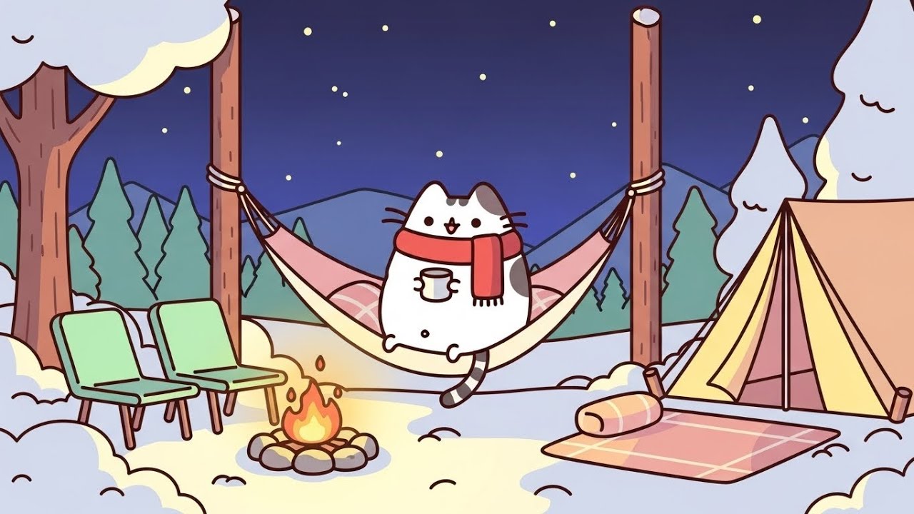 Mochi Cat’s Warm Jazz Room 🧸 | Cozy Chill Music for Anxiety Relief