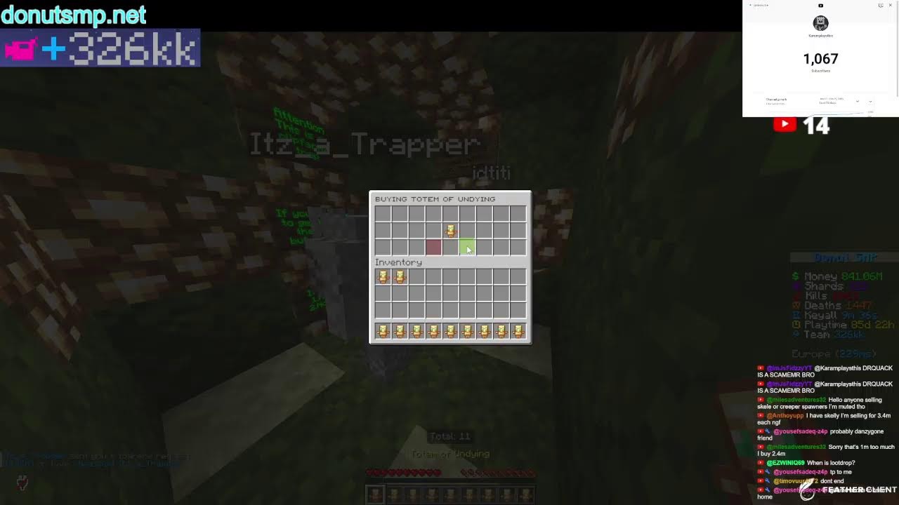 🔴Donut Smp Live🔴 300M LOOTDROP RN!!!!!!!