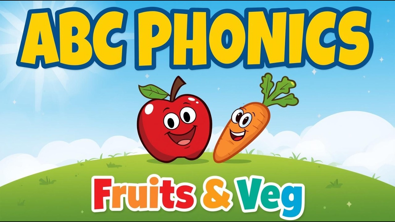 Alphabet A–Z  | Fruit and Vegetables Phonics Song | Learn the ABCs for Kids