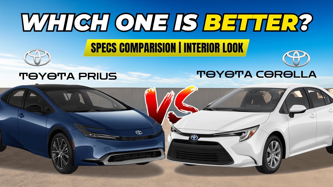 Toyota Prius Hybrid 2025 vs Toyota Corolla Hybrid 2025 | Interior Look | Specs Comparison