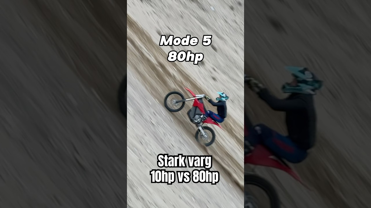 STARK VARG 10hp против 80hp #starkvarg #stark #dirtbike #hillclimbracing