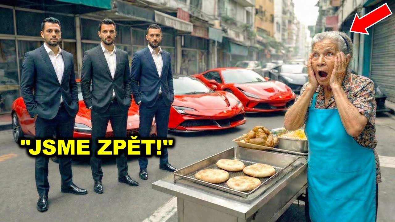 Chudá stará žena krmila bezdomovce – o roky později u jejího stánku zastavily tři Ferrari
