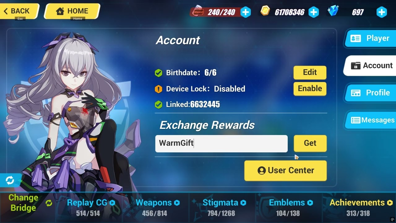 Honkai Impact 3 V8.7 - Redeem code (2)