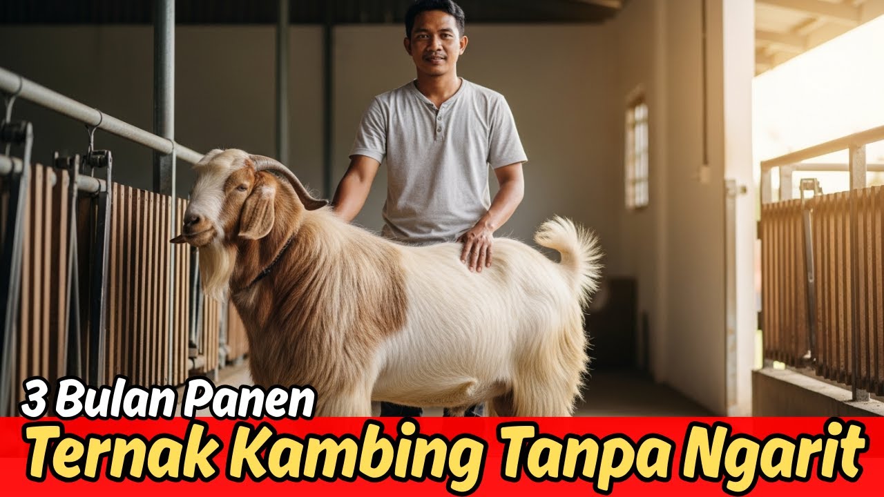 Cara Beternak Kambing Tanpa Ngarit,Tanpa Angon,Tanpa Bau:Panen 3 Bulan,Untung Jutaan Jelang IdulAdha