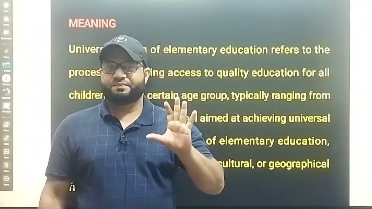 UNIVERSALIZATION OF ELEMENTARY EDUCATION 5TH SEMESTER EDUCATION