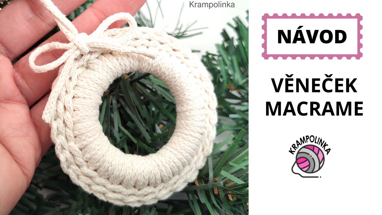 VĚNEČEK Macrame Cotton / RYCHLÝ dárek