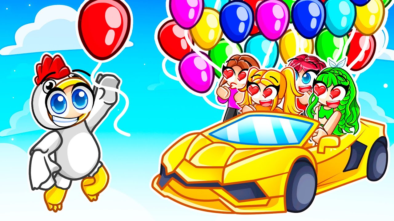 Utiliser 7,291,175 Ballons pour tout faire VOLER sur Balloon Simulator Roblox !