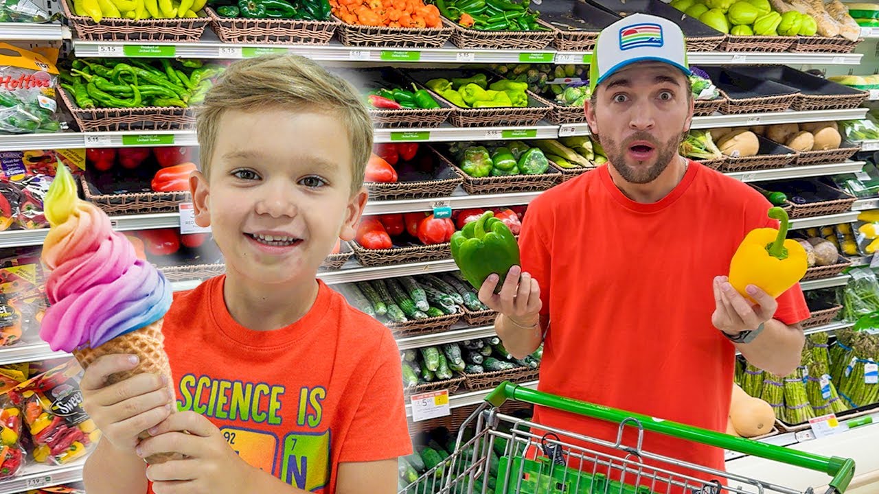 Vlad y Niki - Aprende a elegir comida saludable en el supermercado