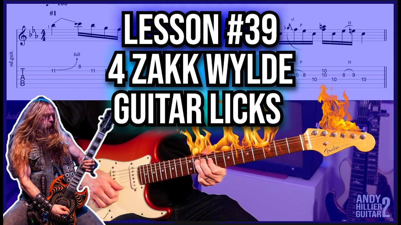 Zakk Wylde Style Licks in C Minor – 4 Killer Guitar Licks (Lesson #39)