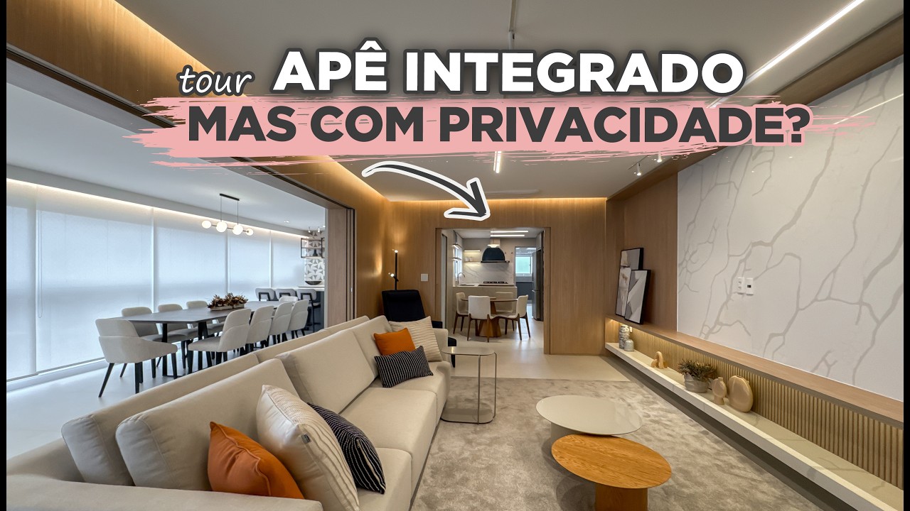 Esse APÊ SURPREENDE em cada AMBIENTE é possível INTEGRAR e ISOLAR toda a AREA SOCIAL | GABY GARCIIA