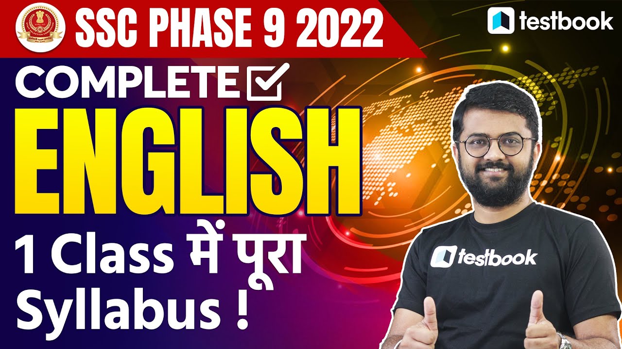 SSC Phase 9 English Classes 2022 | Complete English for SSC Selection Post | Important Questions