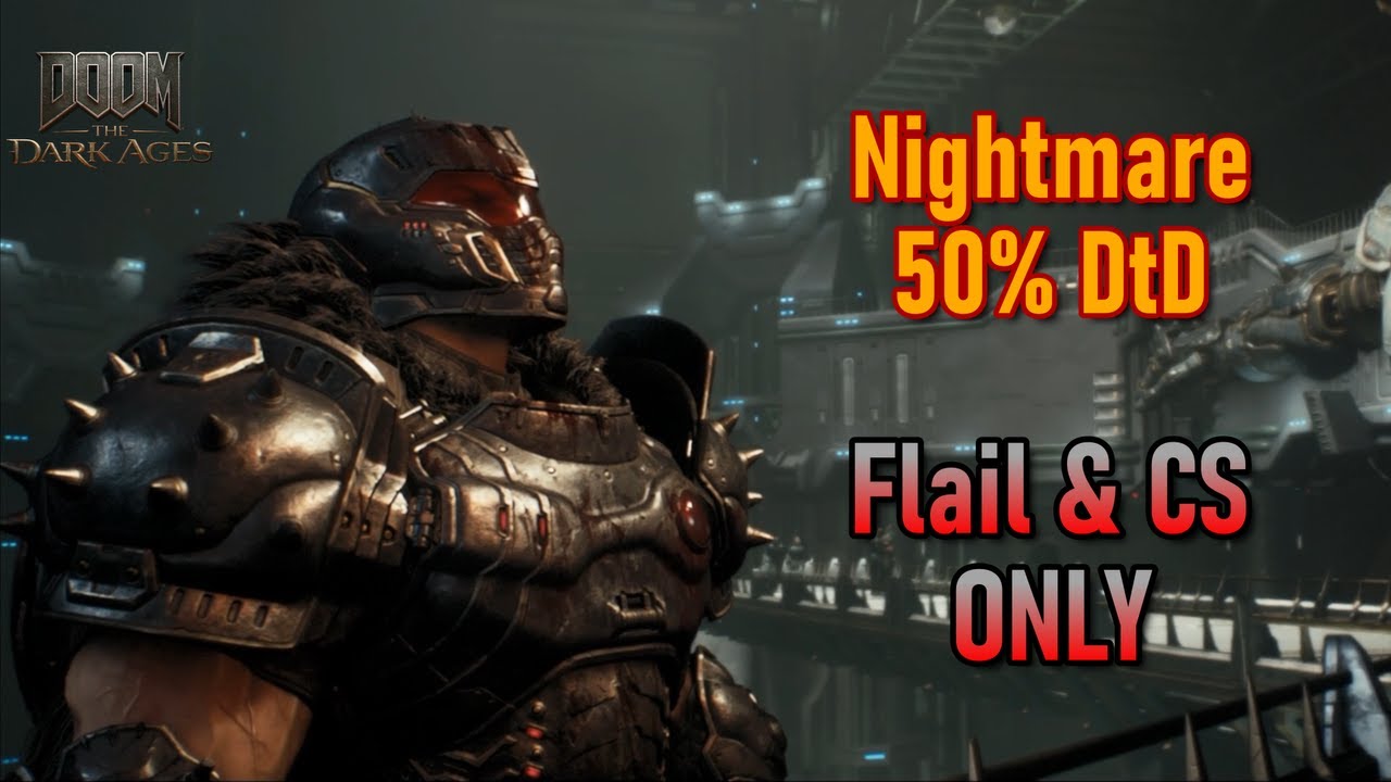 Doom The Dark Ages All* Secret Arenas CS & Flail Only - Nightmare 50% DtD on PS5