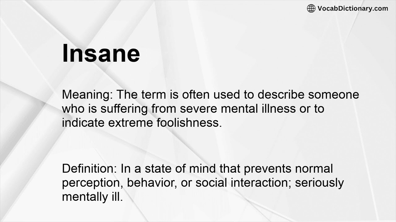 Insane Meaning