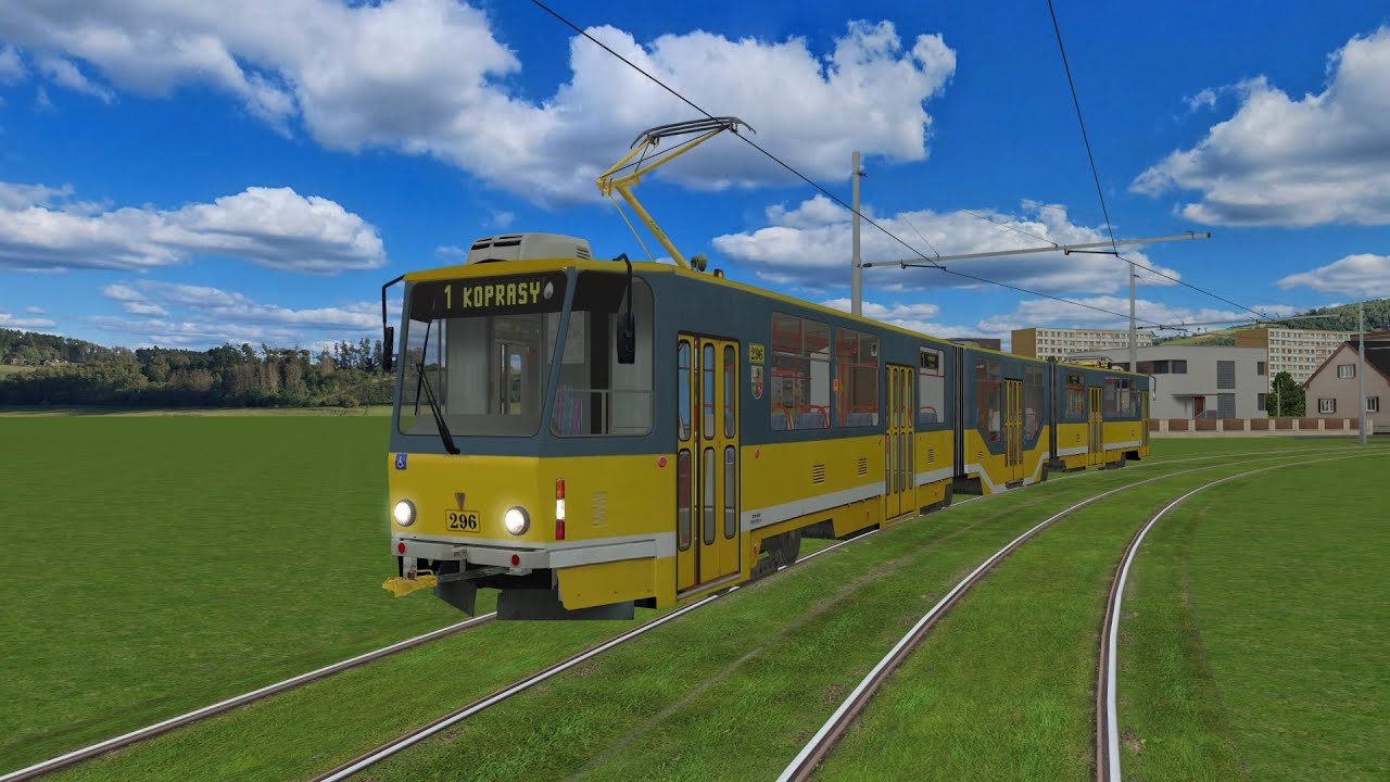 Simt Simulator - Linka 1 ČKD Tatra KT8D5R.N2P PMDP #296