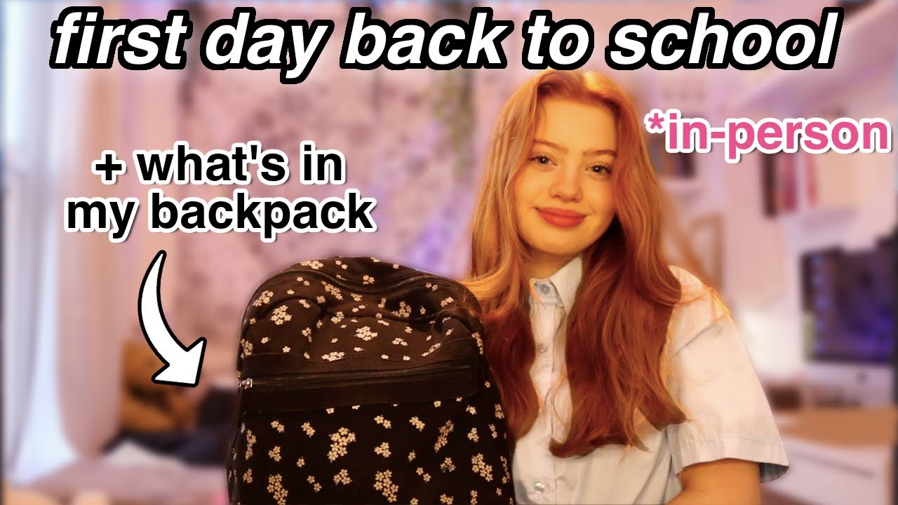 My first day back to In Person school + what’s in my backpack | Ruby Rose UK