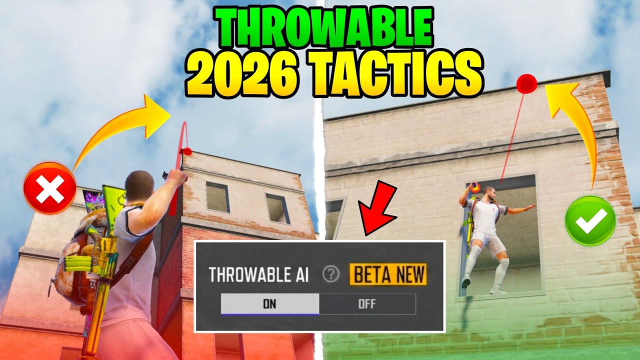 2026 New Throwable Tricks That Win Every Fight | THROWABLE AI | BGMI PUBGM