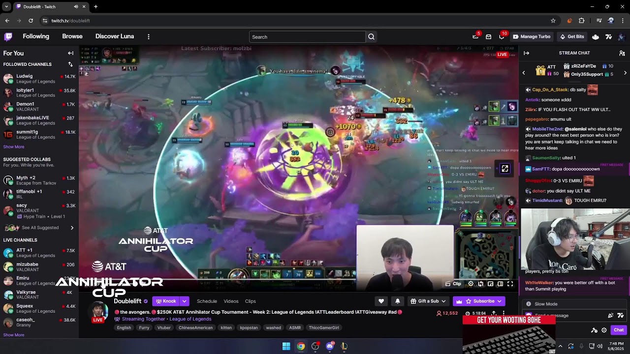 AT&T Annihilator Cup Tournament - Week 2: League of Legends !ATTGiveaway