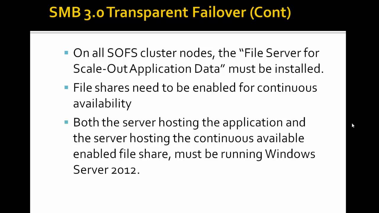 Introduction to Scale-Out File Services in Windows Server 2012