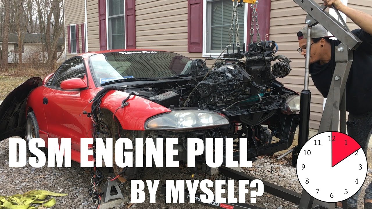 2G Eclipse Engine Pull - DIY Engine Swap START TO FINISH | Episode #02