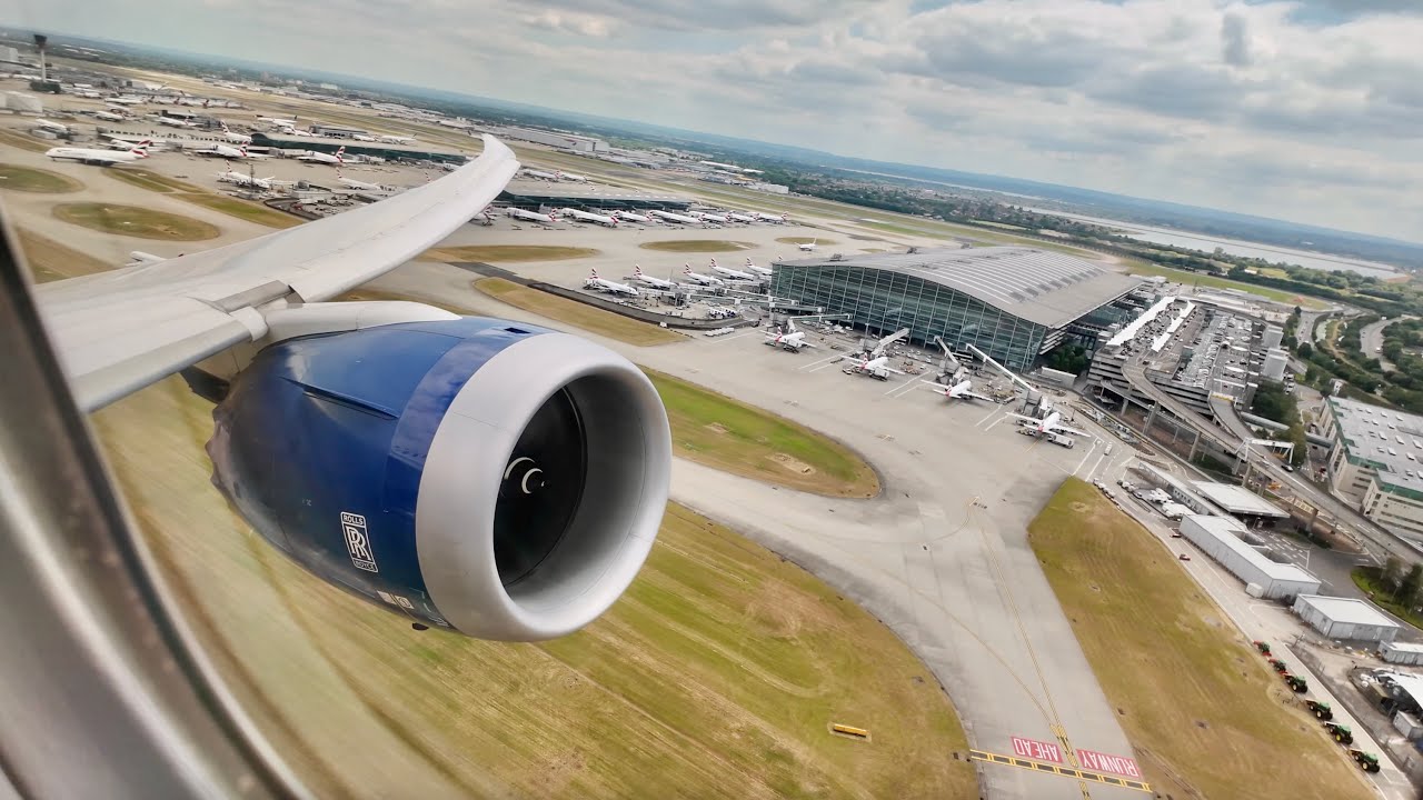 4K takeoff onboard a British Airways Boeing 787-9 Dreamliner from London Heathrow.