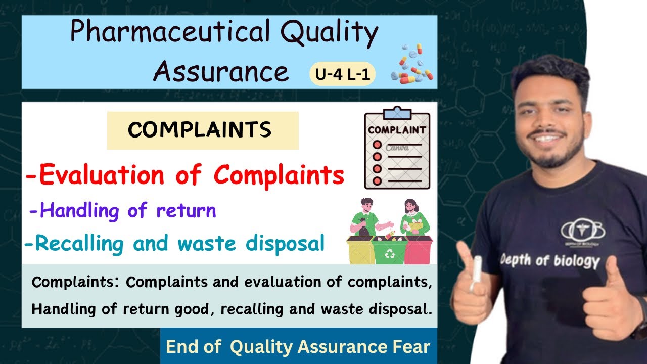 Complaints | Evaluation of complaints | Handling of return good | recalling and waste disposal