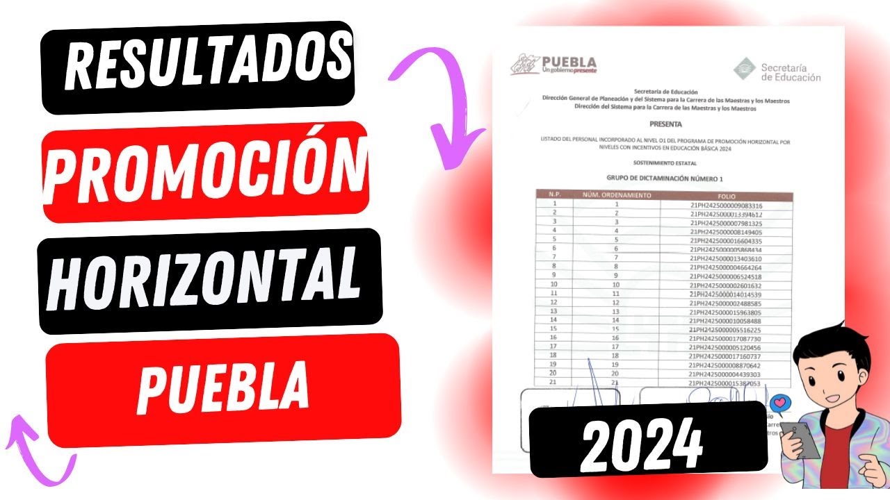RESULTADOS DE PROMOCI&Oacute;N HORIZONTAL PUEBLA 2024