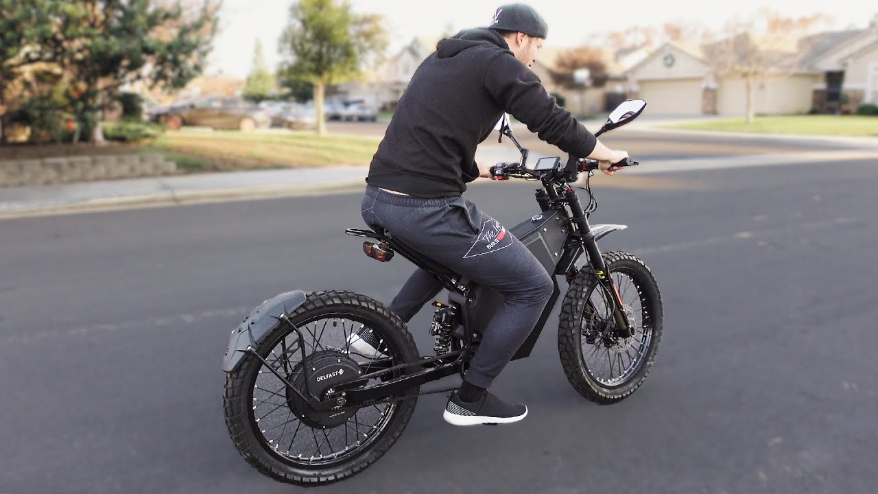 This e–Bike is literally an Electric Dirtbike with Pedals