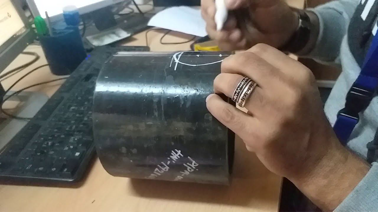 comment faire un piquage 45° -part 01 - شرح عربي